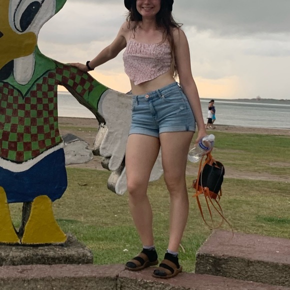 🌸(3/$20) y2k pink cheetah print crop top cami - Picture 3 of 3